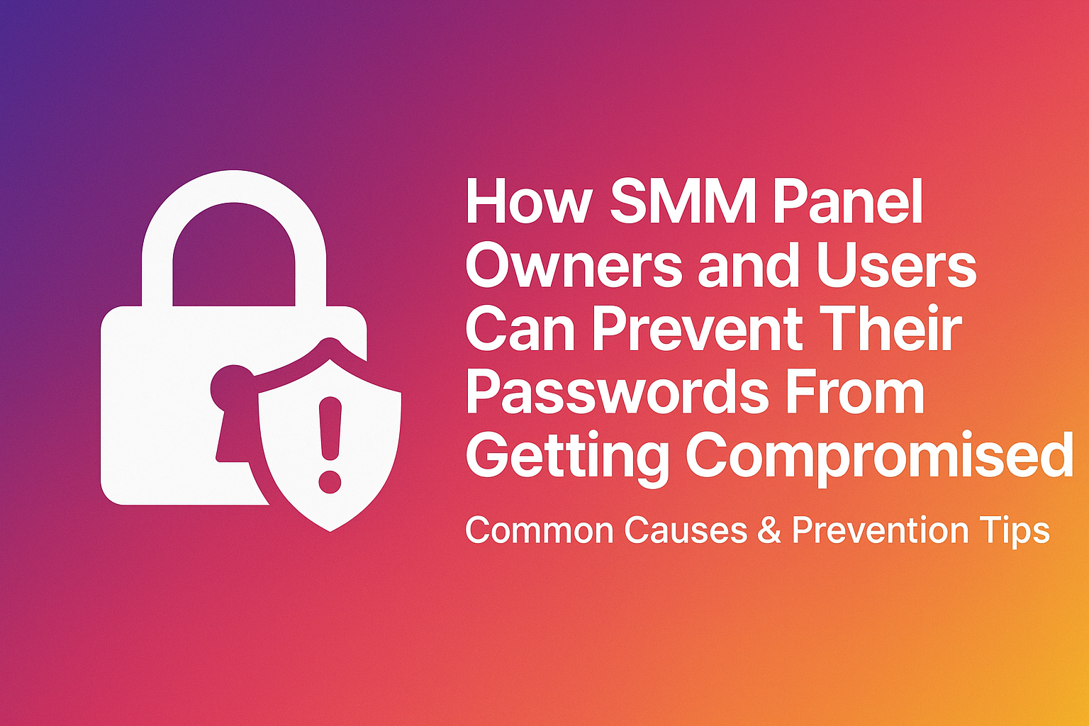 How SMM panel owners and users can prevent their passwords from getting compromised