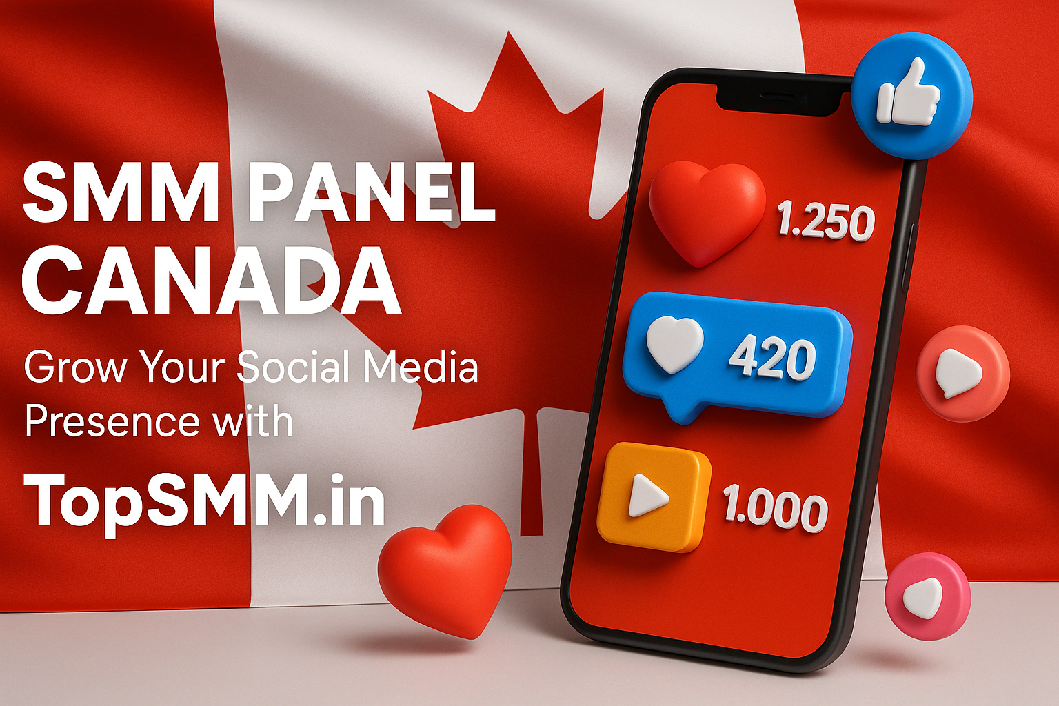 SMM Panel Canada | Grow Your Social Media Presence with TopSMM.in
