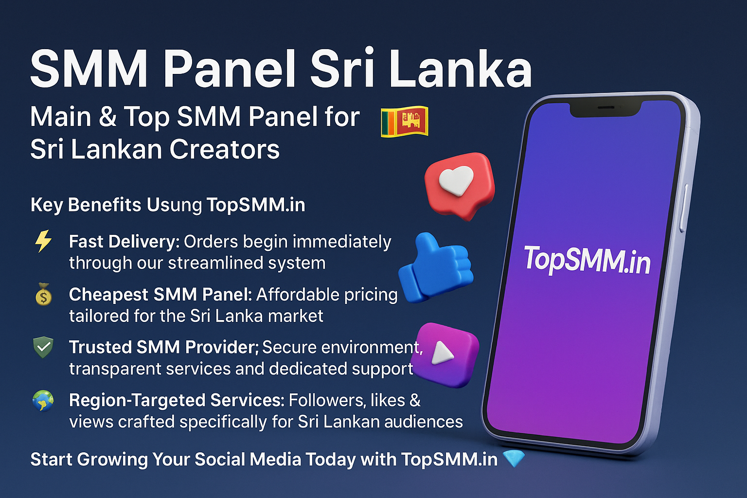 SMM Panel Sri Lanka | Grow Your Social Media Reach with TopSMM.in