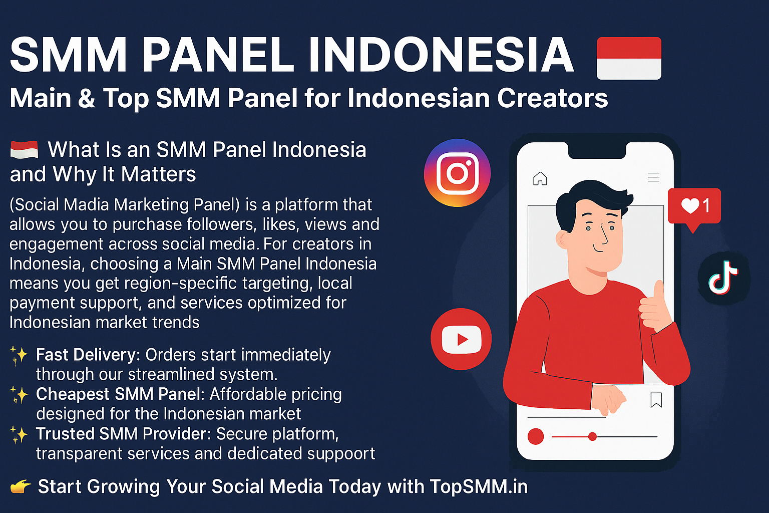 SMM Panel Indonesia | Grow Your Social Media Reach with TopSMM.in