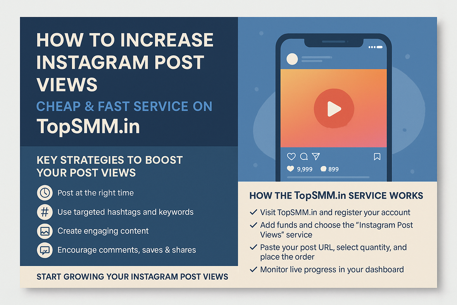 How to Increase Instagram Post Views | Cheap & Fast Service on TopSMM.in