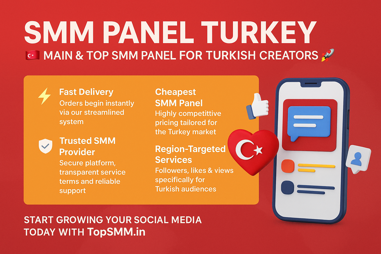 SMM Panel Turkey | Grow Your Social Media Reach with TopSMM.in