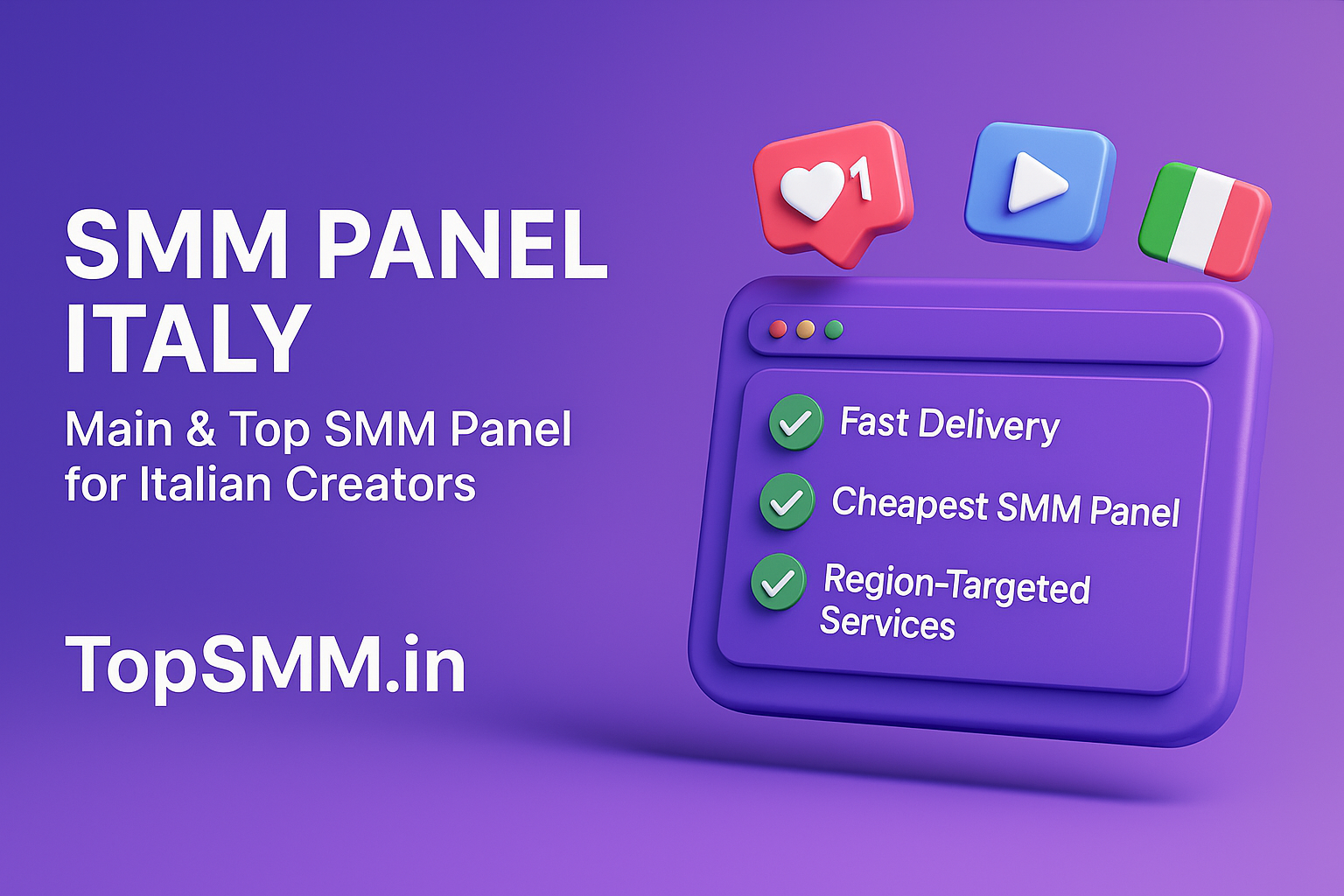 SMM Panel Italy | Grow Your Social Media Reach with TopSMM.in