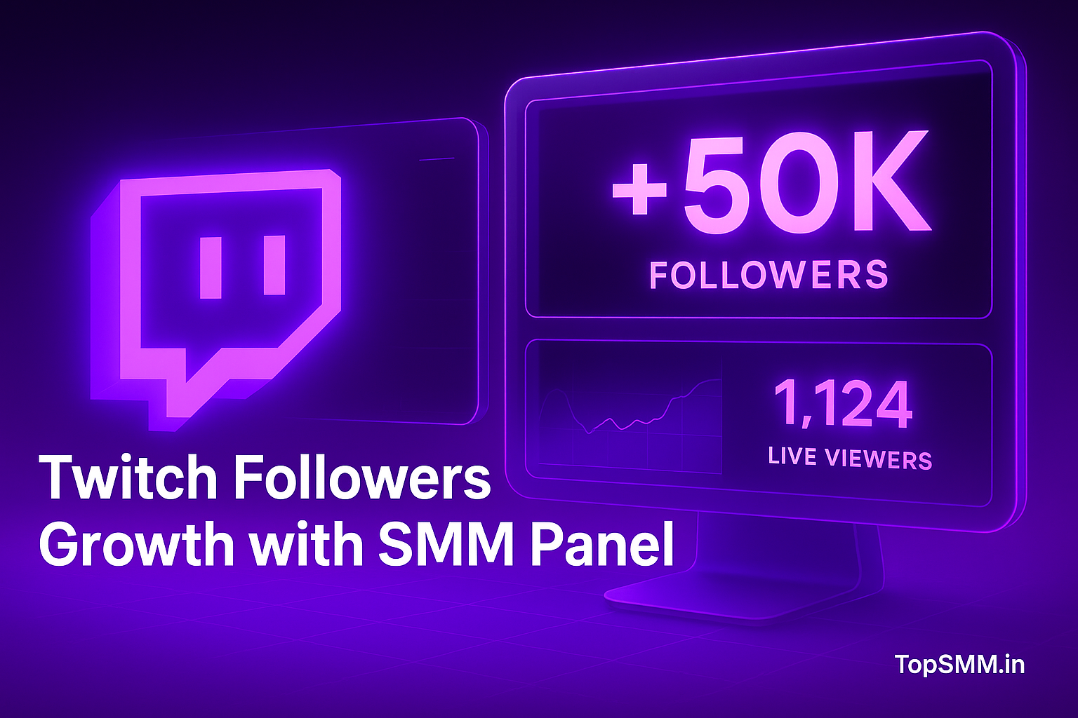Twitch Followers Growth with SMM Panel