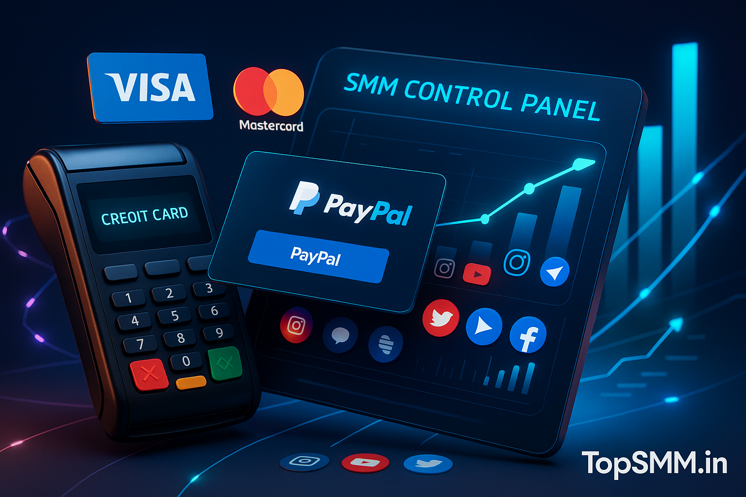 Credit Card & PayPal SMM Panels | Secure Payment Methods for Growth