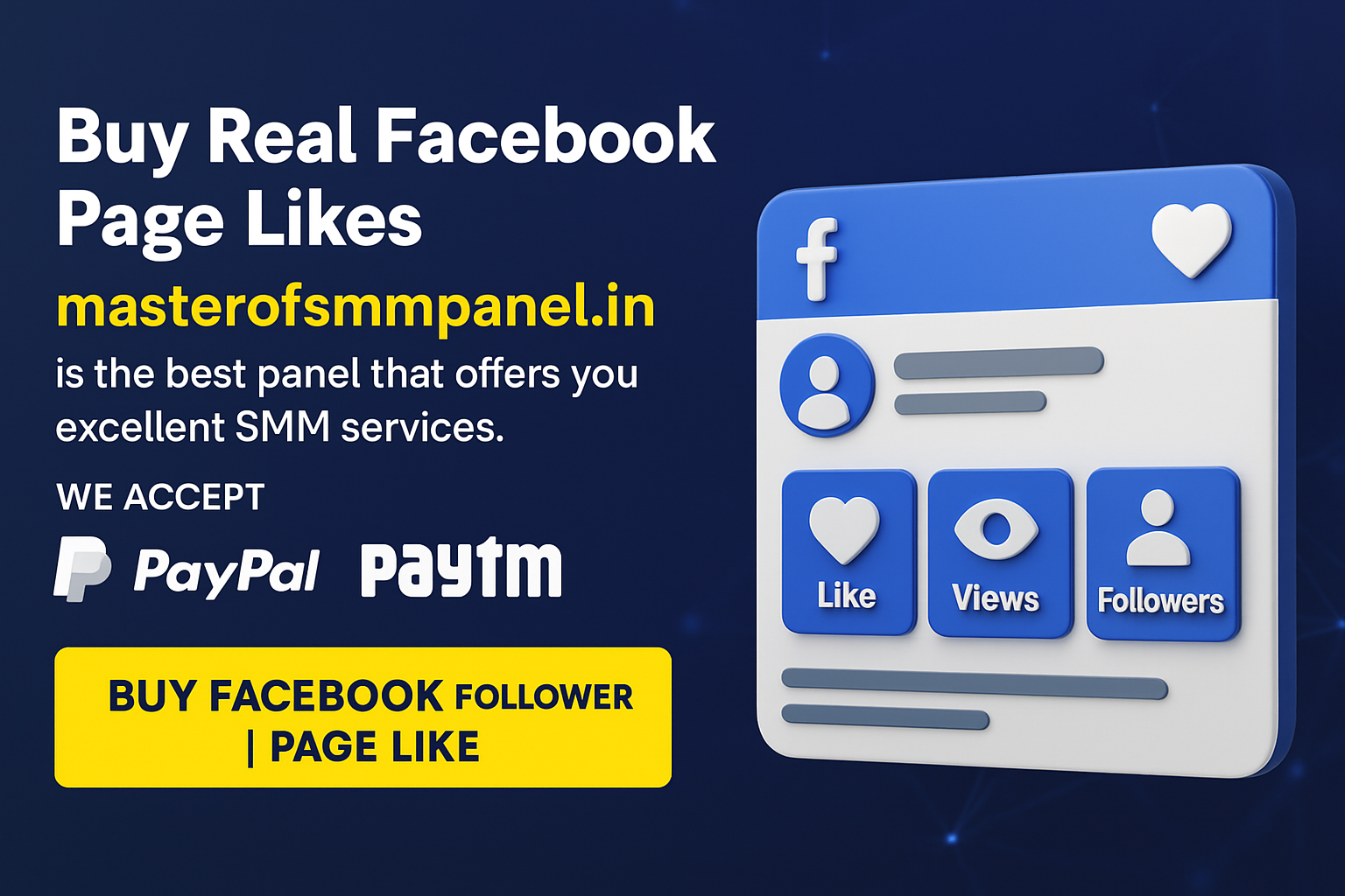 Buy Facebook page Likes from masterofsmmpanel cheapest SMM panel in the world