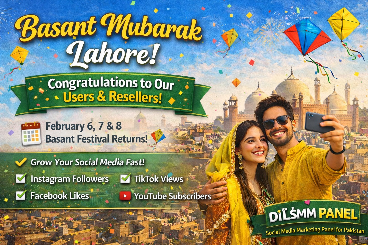 🪁 Basant Mubarak Lahore!