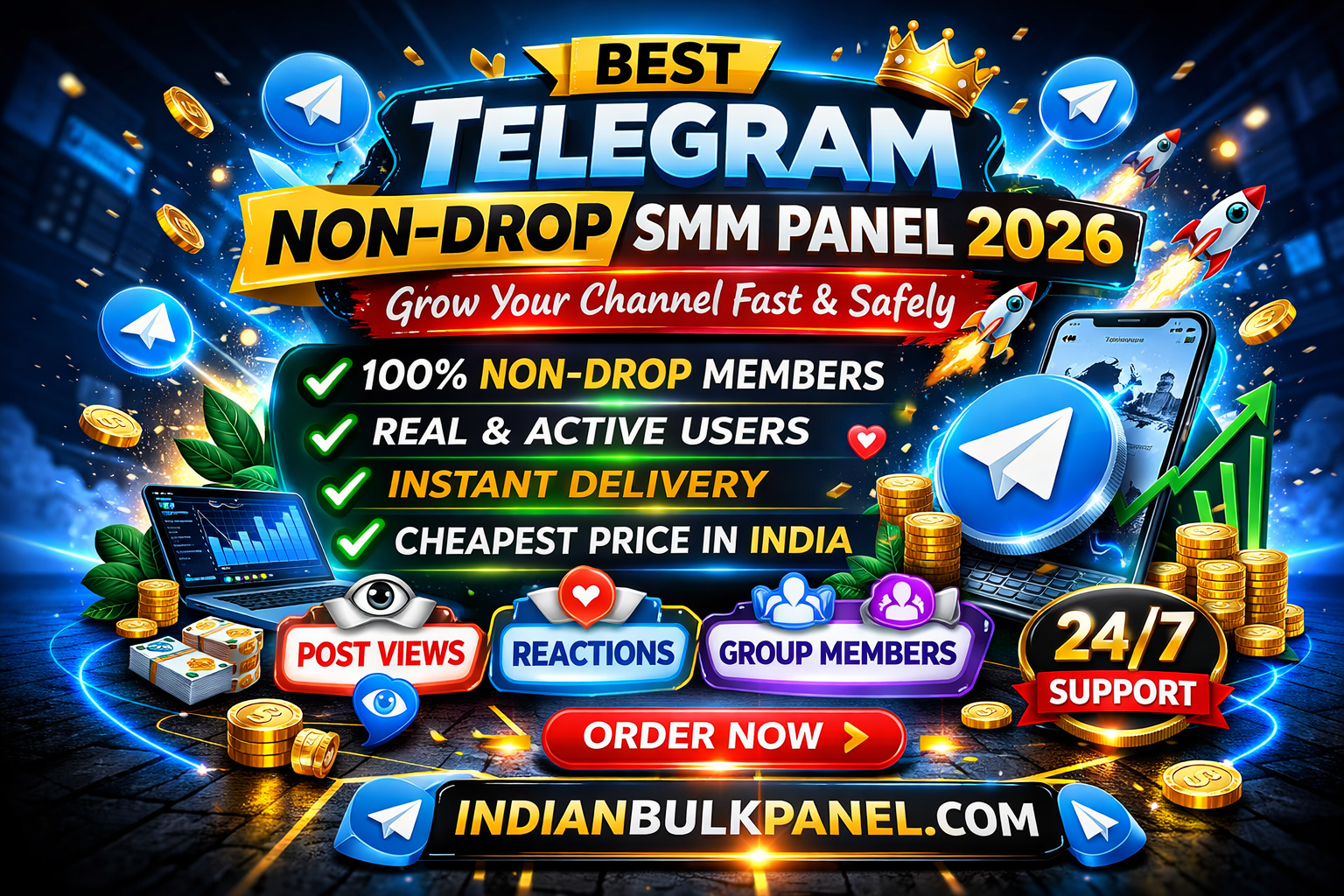 Telegram-nondrop-smm-panel