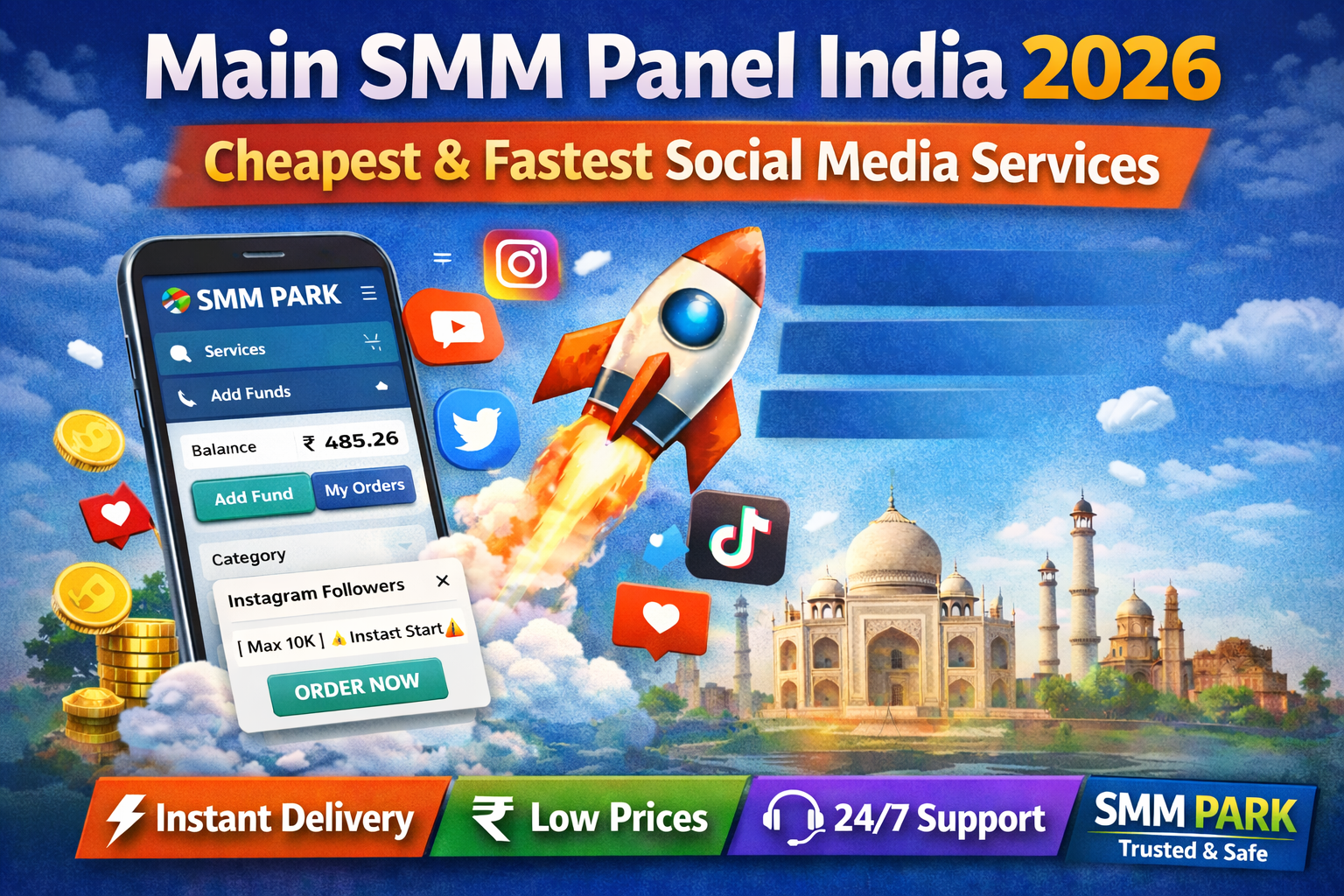 Main SMM Panel India 2026 – Cheapest & Fastest Social Media Services
