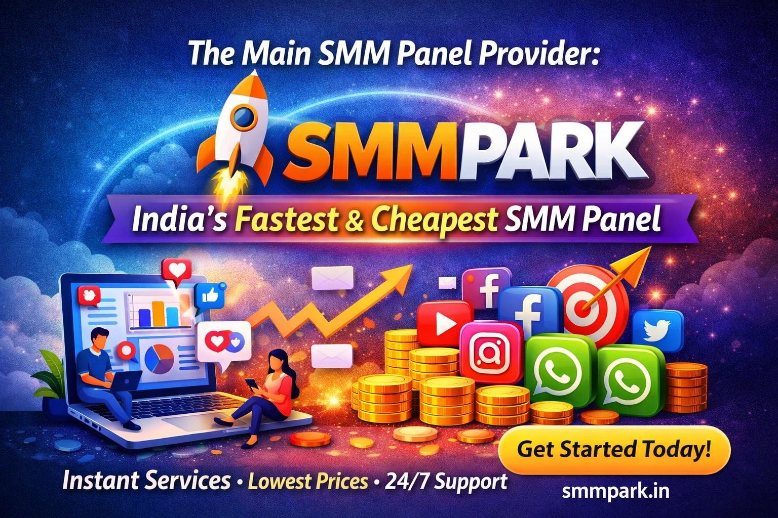 Main SMM Panel Provider SMMPARK – Fastest & Cheapest SMM Panel in India 2026