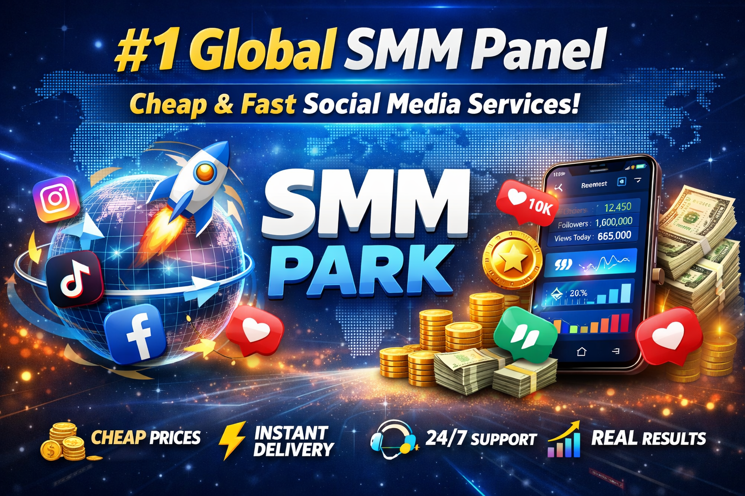 #1 Global SMM Panel– Cheap & Fast Social Media Services | SMM PARK