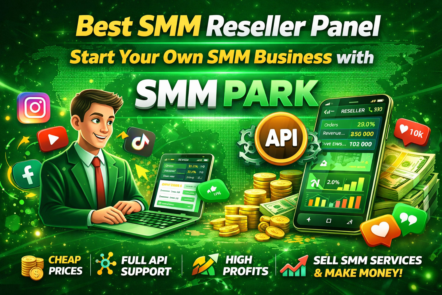 Best SMM Reseller Panel – Start Your Own SMM Business with SMM PARK