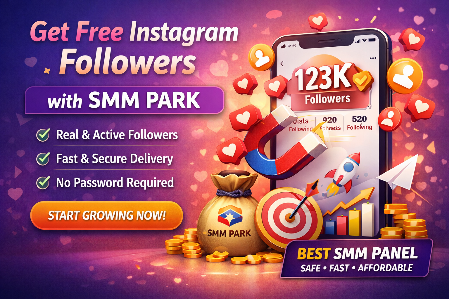 How I Got Free Instagram Followers | Real Growth Story with SMM PARK