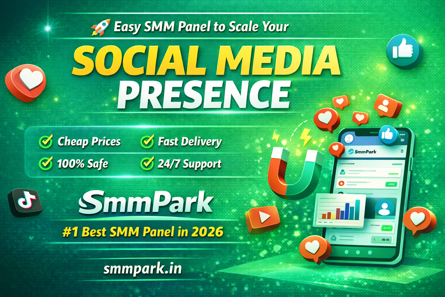 SmmPark – Easy SMM Panel to Scale Your Social Media Presence Fast & Affordable in 2026