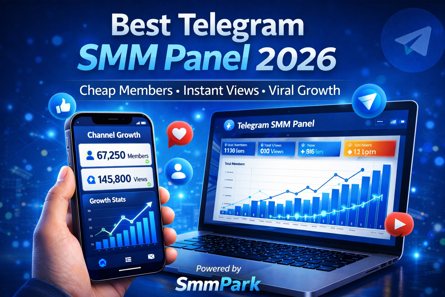 Best Telegram SMM Panel 2026 – SmmPark for Cheap Members, Views, Subscribers & Viral Telegram Growth