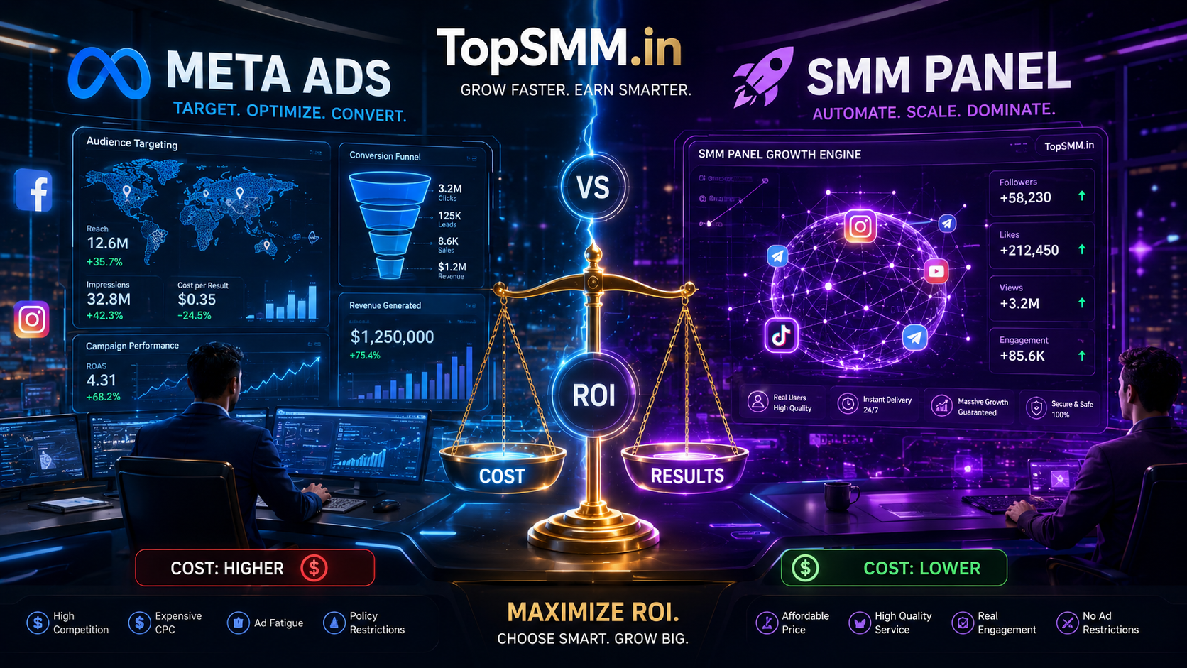 SMM Panel vs Meta Ads | Which Delivers Better ROI for Businesses in 2026?