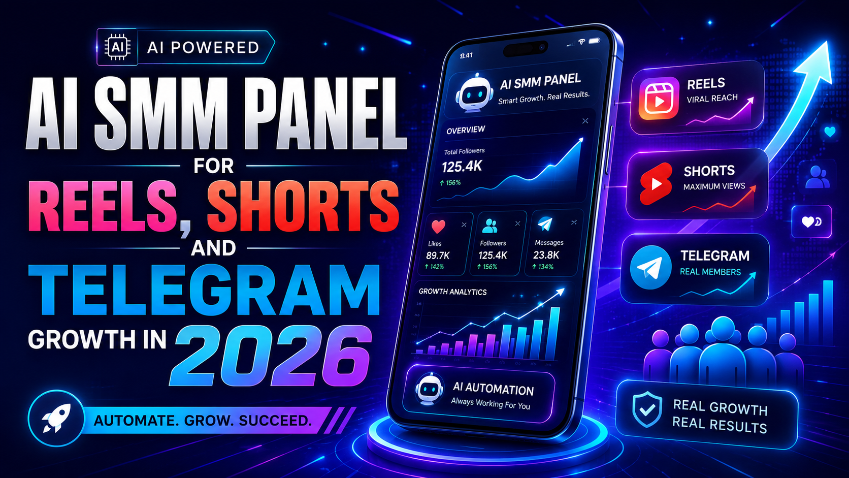 AI SMM Panel for Reels, Shorts and Telegram Growth in 2026