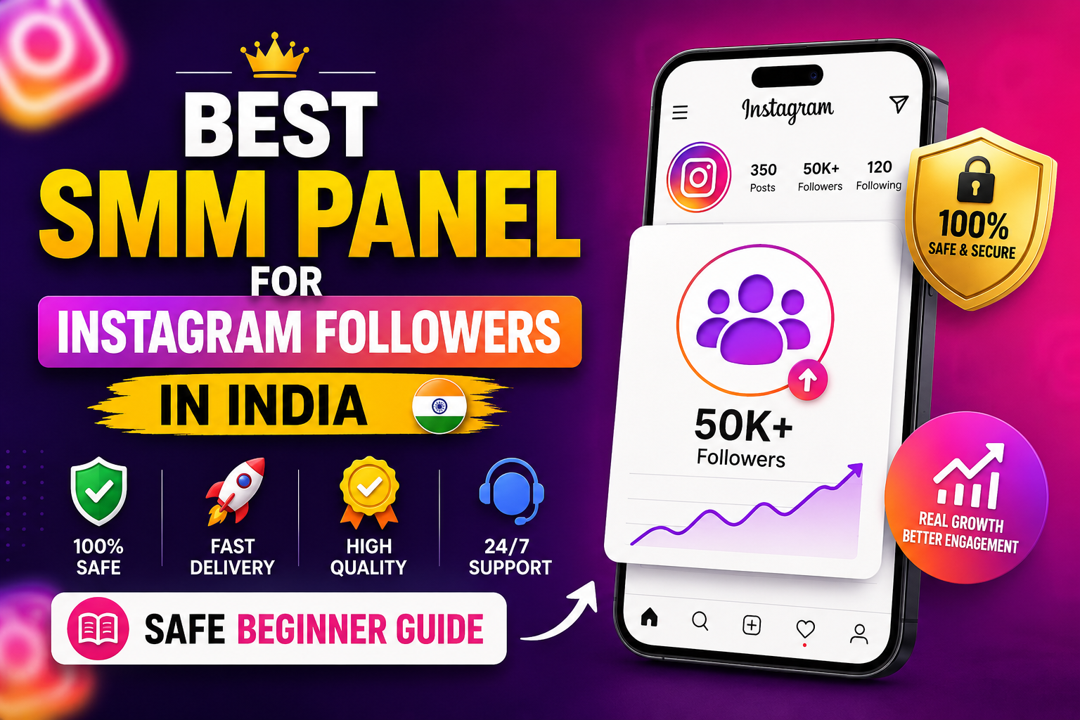 Best SMM Panel for Instagram Followers in India: Safe Beginner Guide