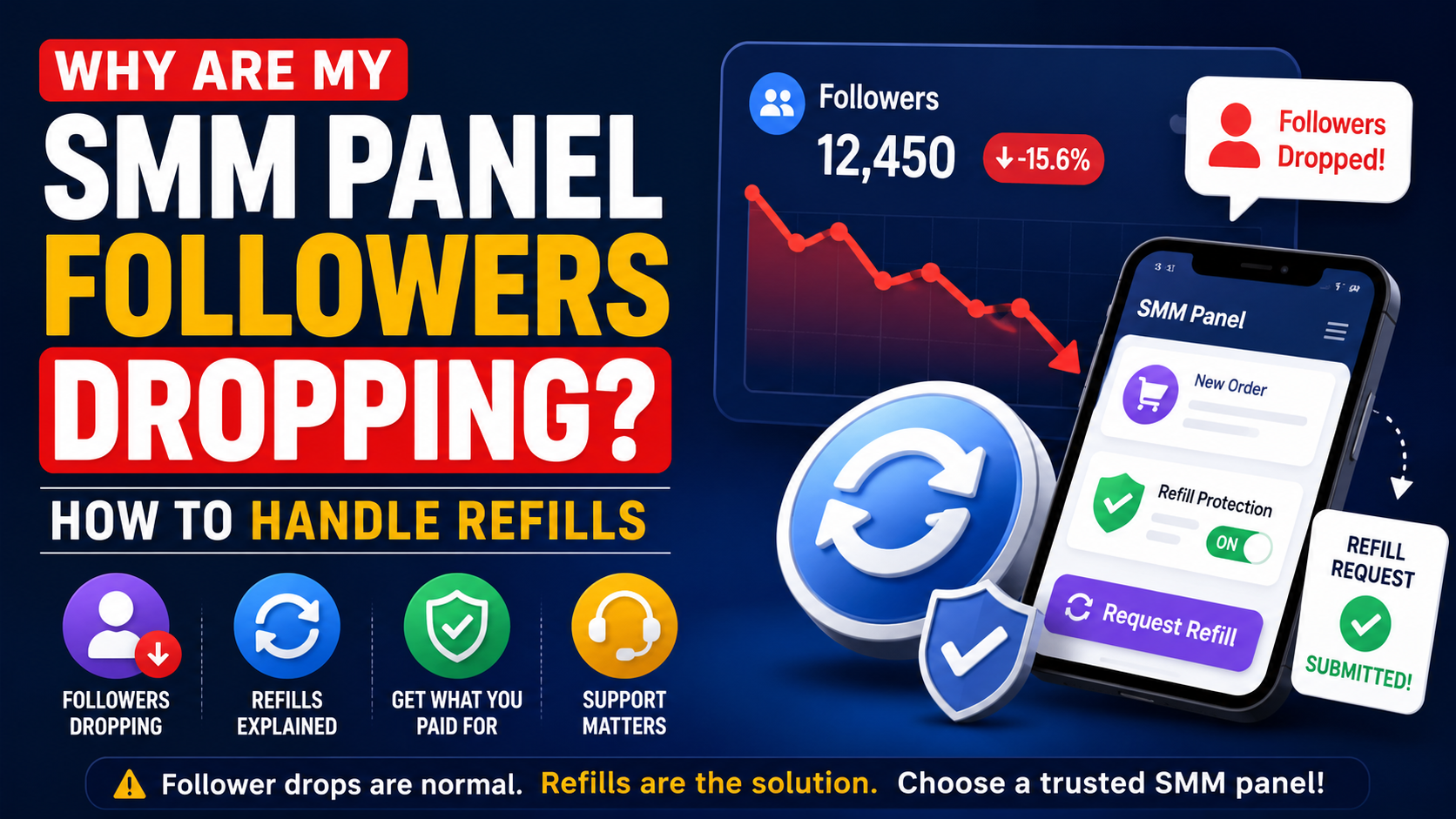 Why Are My SMM Panel Followers Dropping? How to Handle Refills