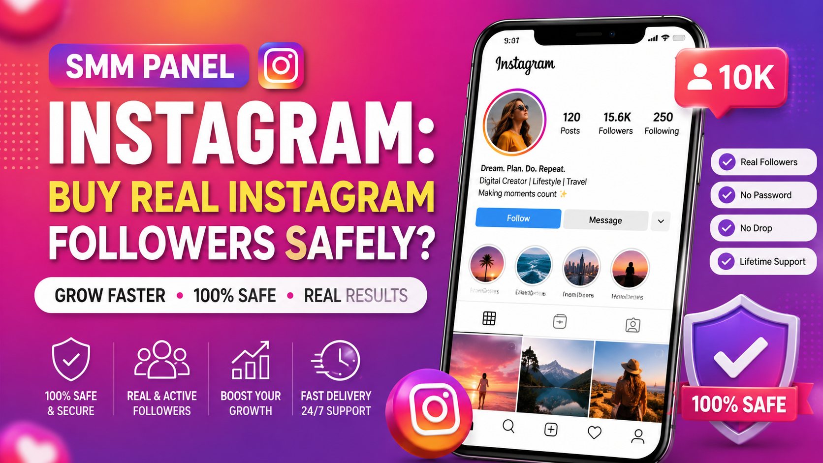 SMM Panel Instagram: Buy Real Instagram Followers Safely?