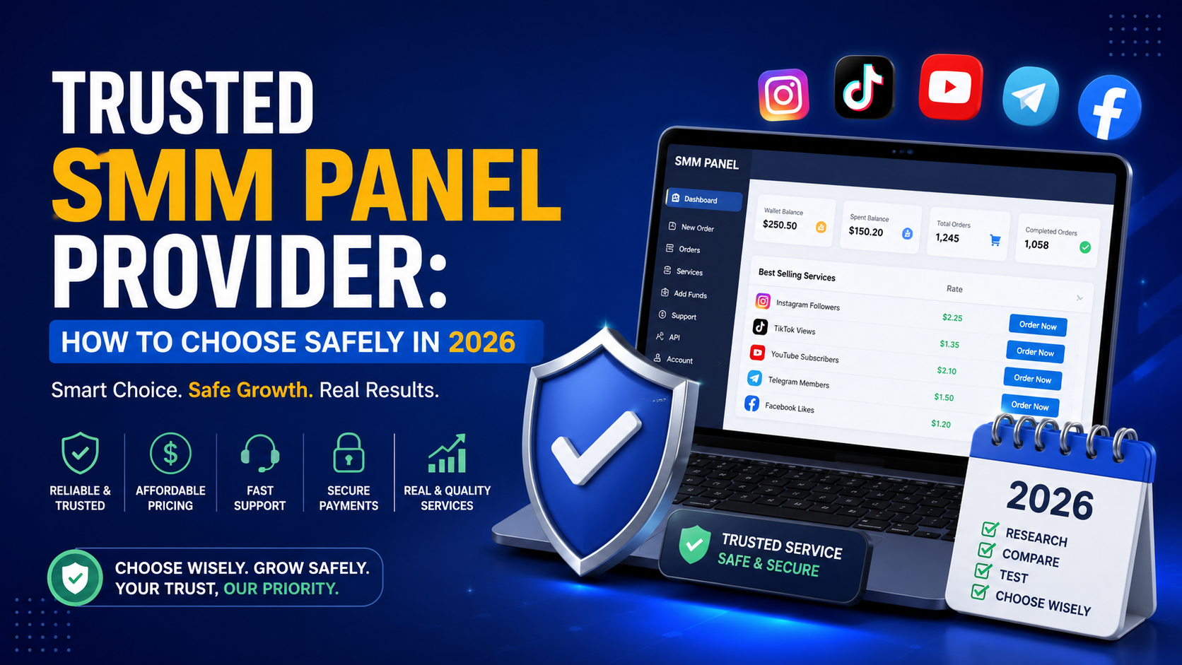 Trusted SMM Panel Provider: How to Choose Safely in 2026