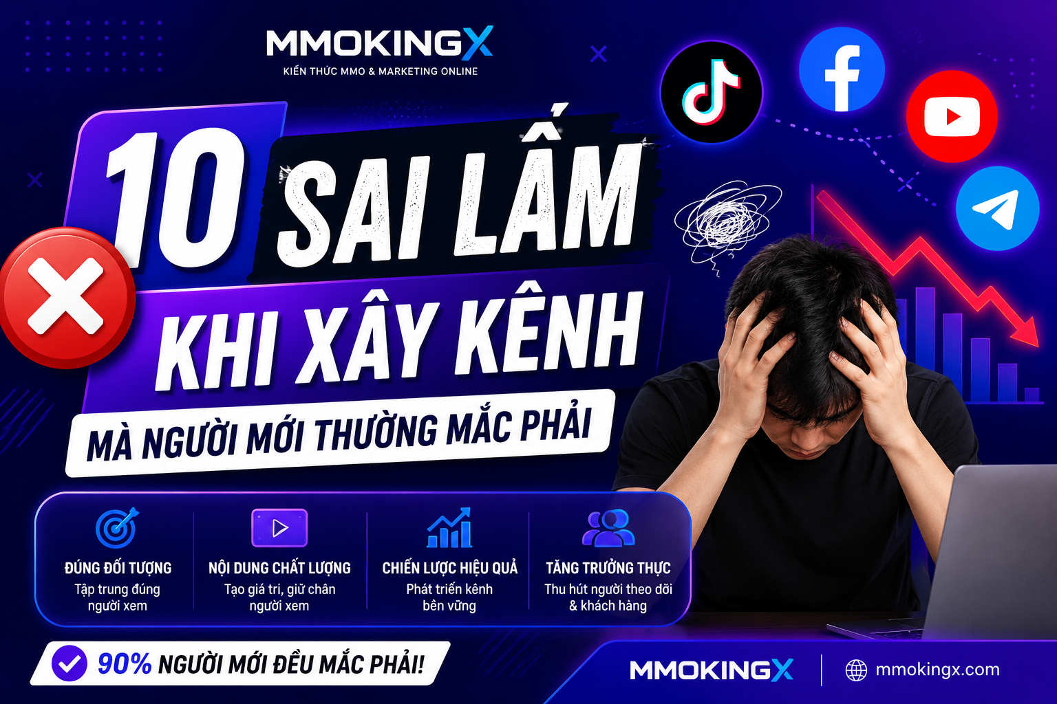 Những Sai Lầm Khi Xây dựng Kênh Mạng Xã Hội Mà Người Mới Thường Mắc Phải