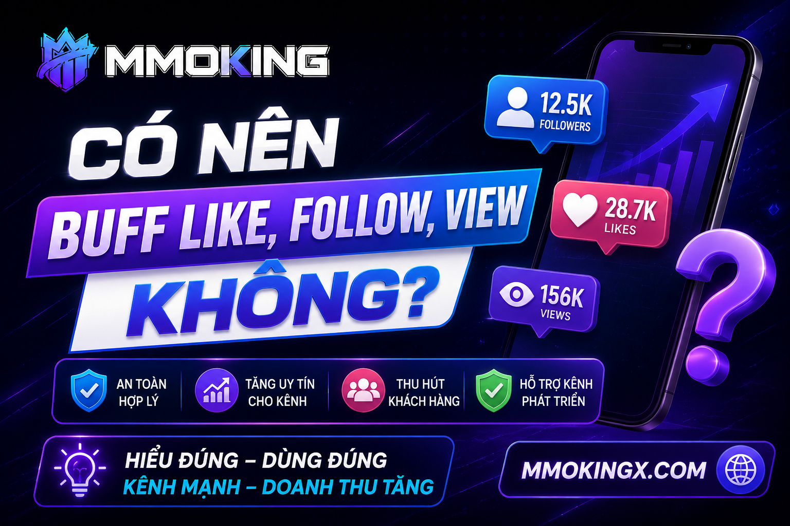 Có nên buff Like, Follow, View không?