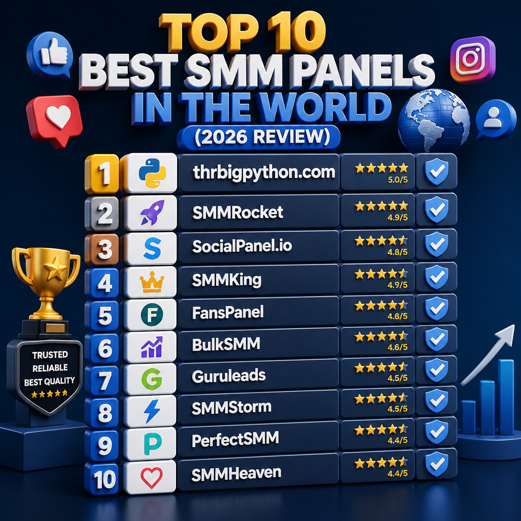 Top 10 Best SMM Panels in the World (2026 Review)