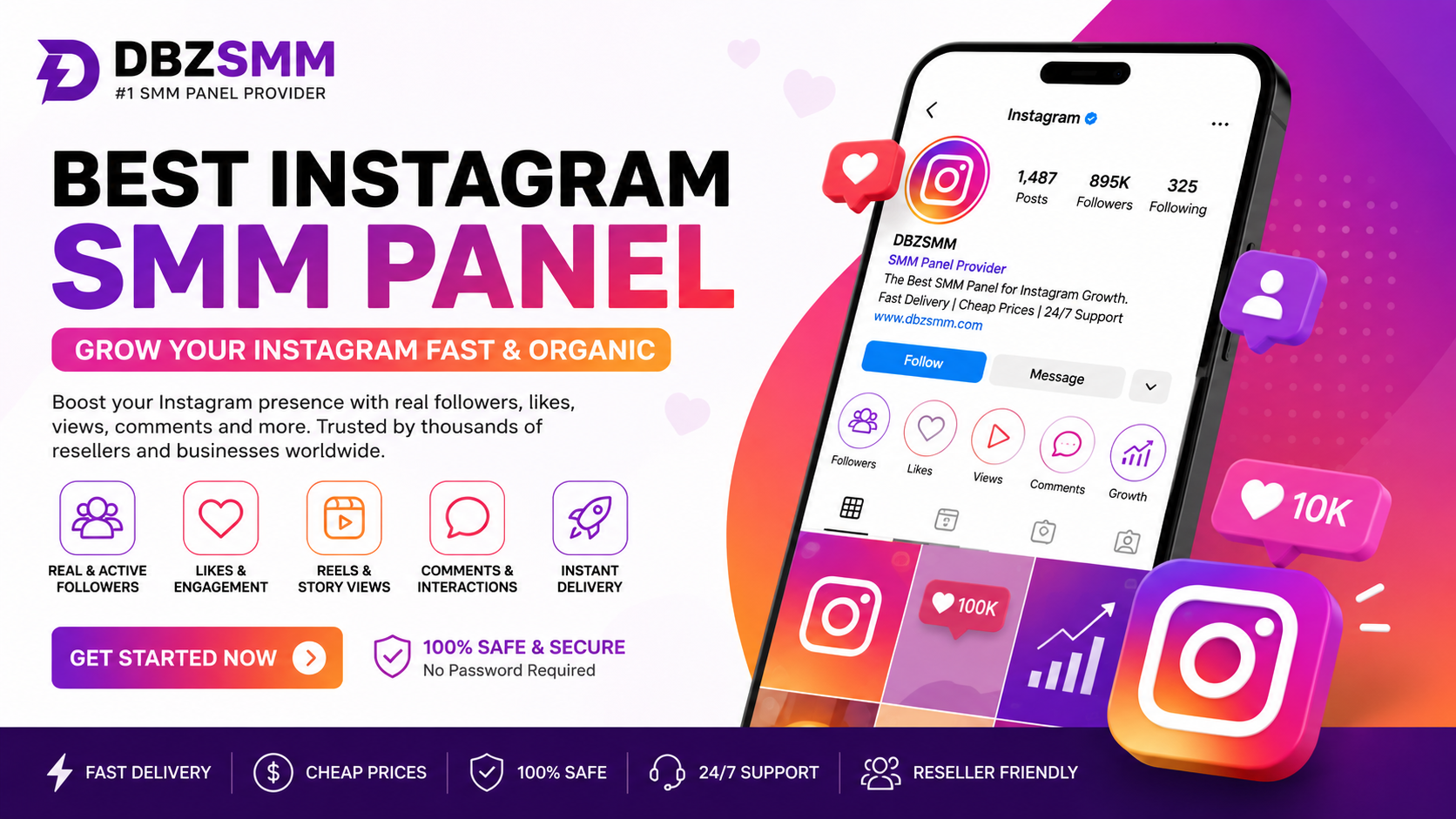 Best Instagram SMM Panel in 2026 | Buy Instagram Followers & Growth Services | DBZSMM