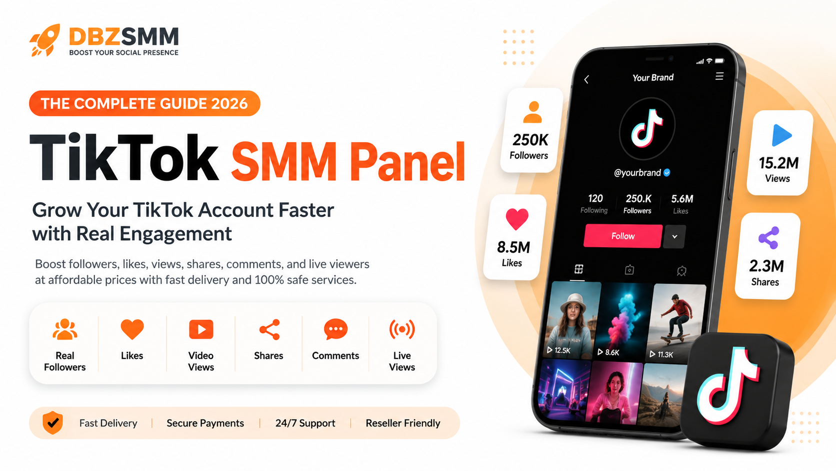 TikTok SMM Panel 2026 | Fast TikTok Growth