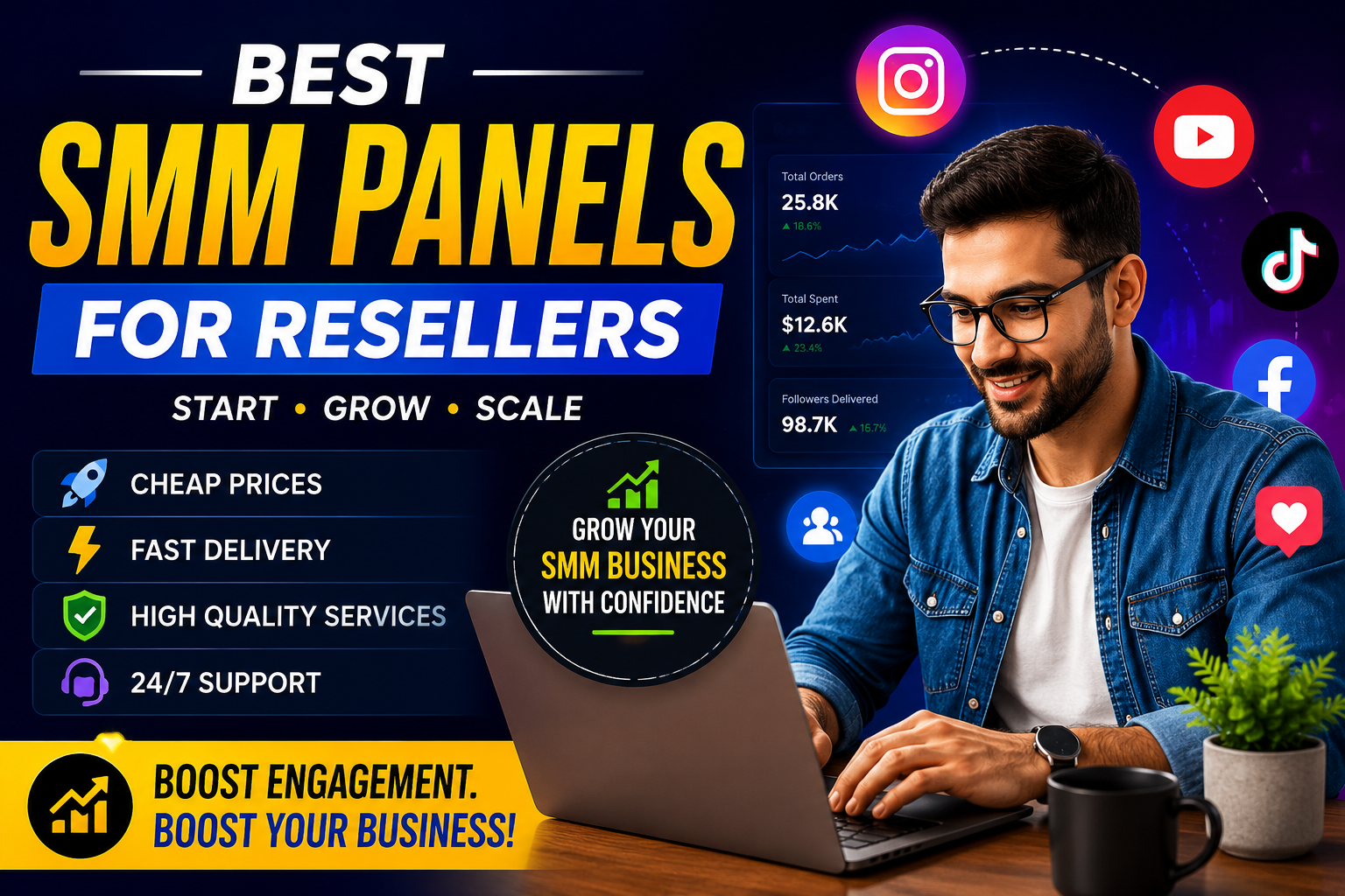 Best SMM Panels for Resellers | Cheap & Reliable SMM Services