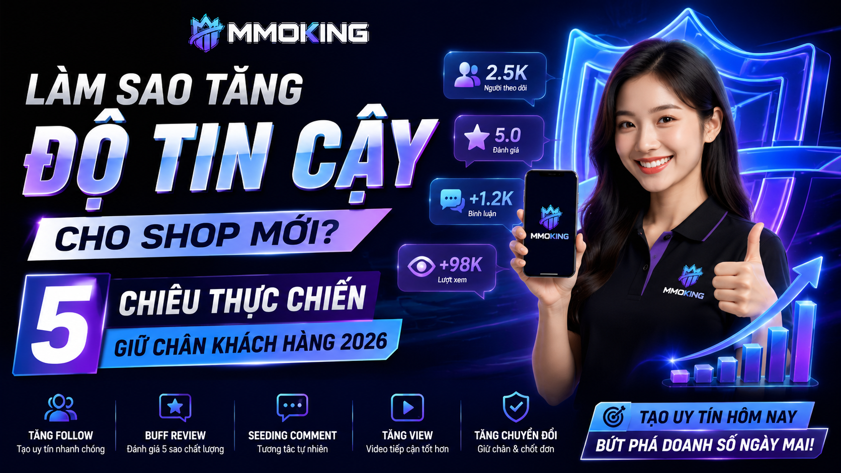 Làm Sao Tăng Độ Tin Cậy Cho Shop Mới? 5 Chiêu Thực Chiến Giữ Chân Khách Hàng 2026