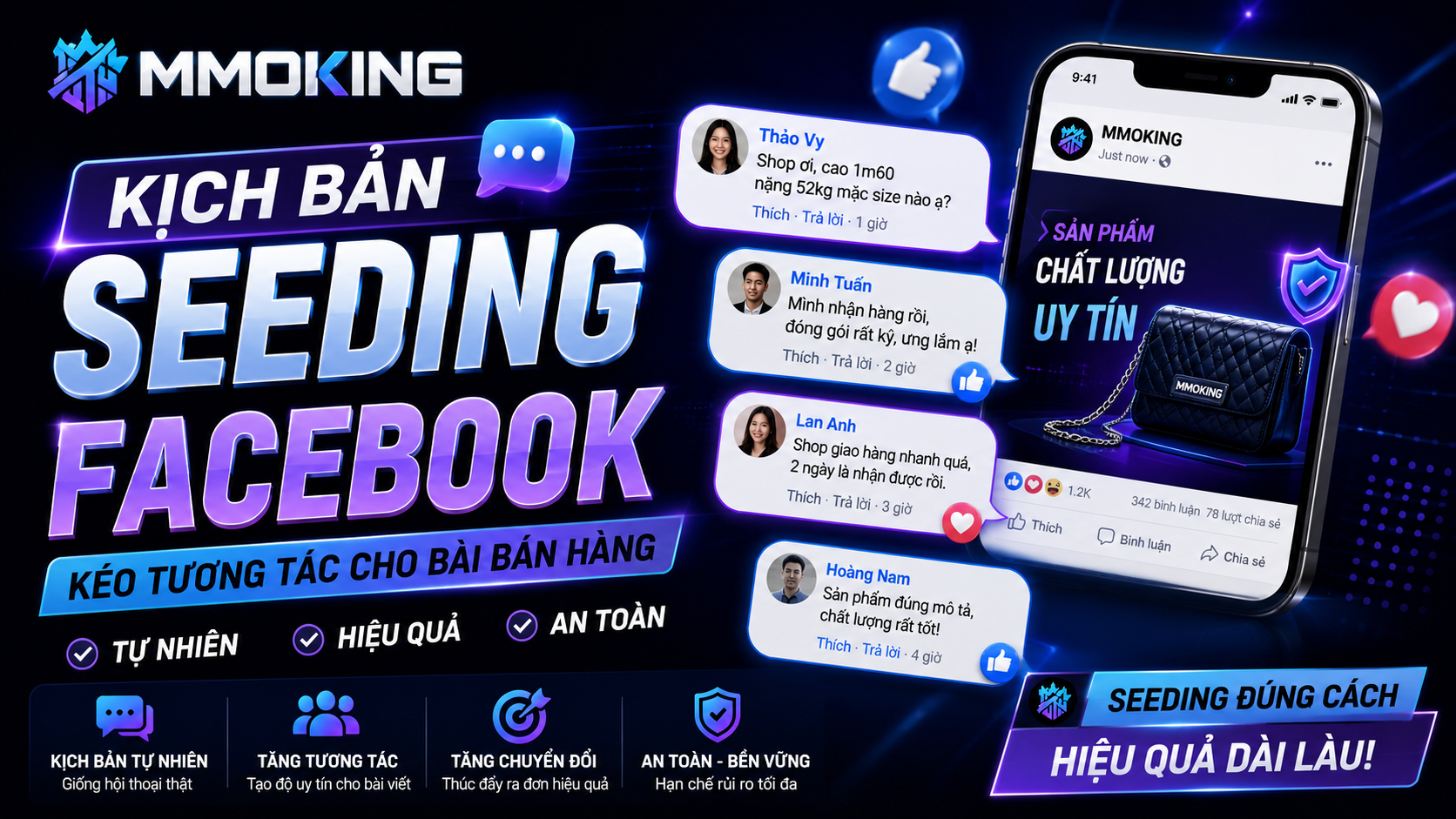Kịch Bản Seeding Facebook Kéo Tương Tác Cho Bài Bán Hàng Hiệu Quả