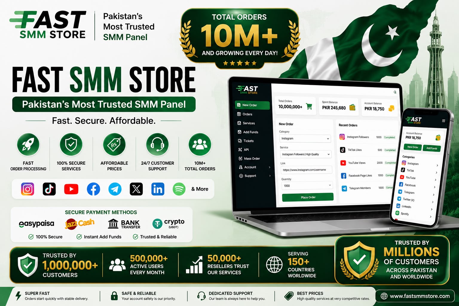 FAST SMM STORE Pakistan's Trusted Panel 