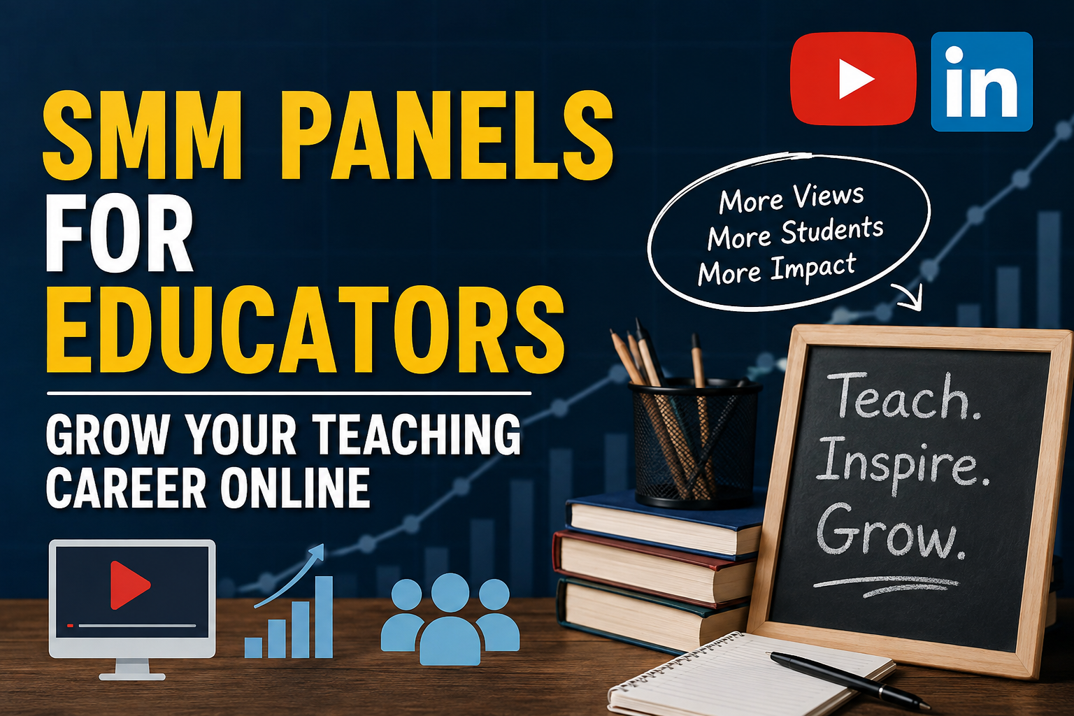 How Educators Can Use an SMM Panel to Grow Educational YouTube & LinkedIn Audiences