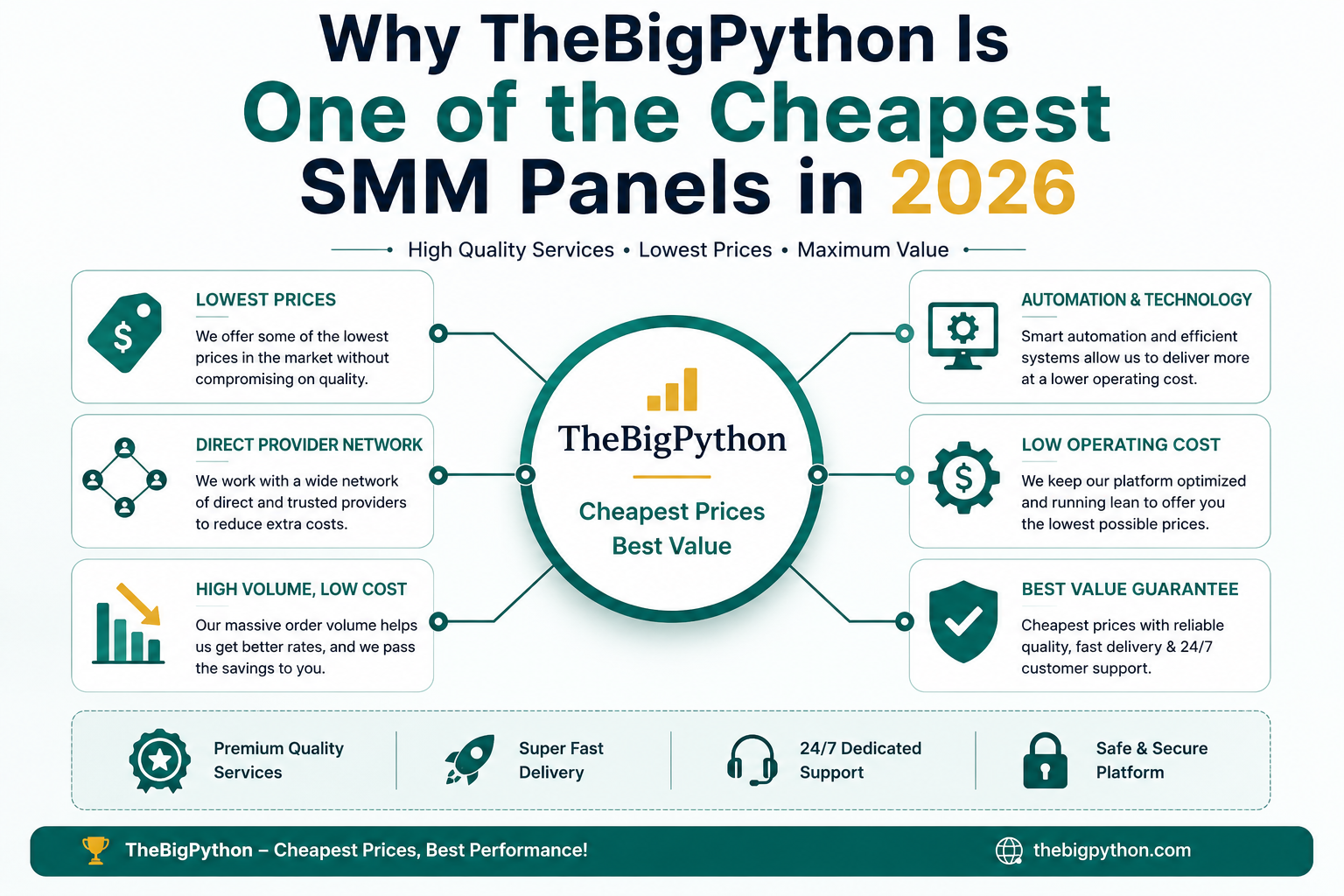 Why TheBigPython.com Is One of the World's Cheapest SMM Panels in 2026