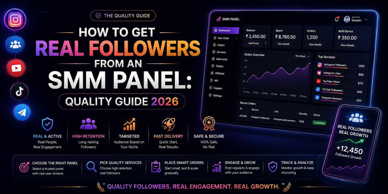 How to Get Real Followers from an SMM Panel