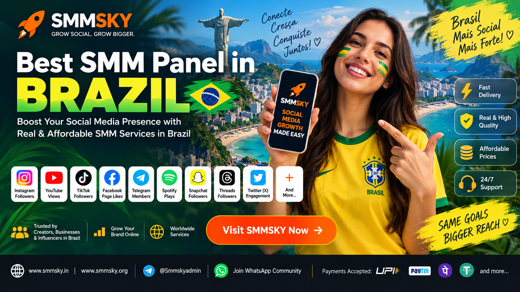 Best SMM Panel in Brazil – Buy Instagram, TikTok, YouTube & Social Media Services