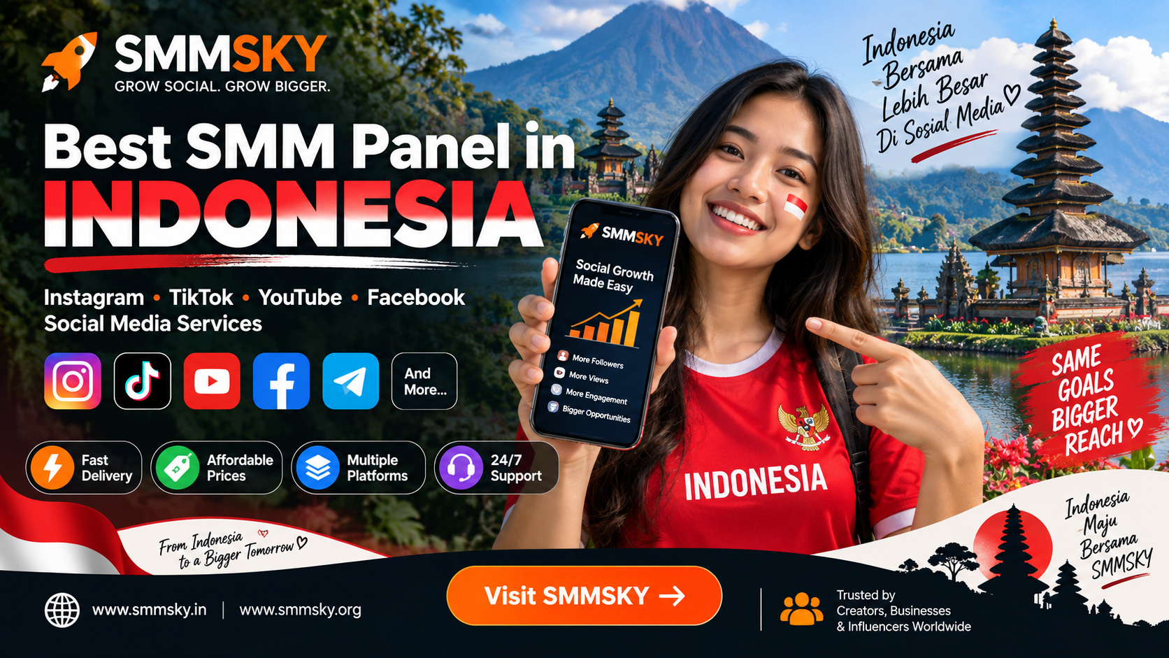 Best SMM Panel in Indonesia – Instagram, TikTok & YouTube Services