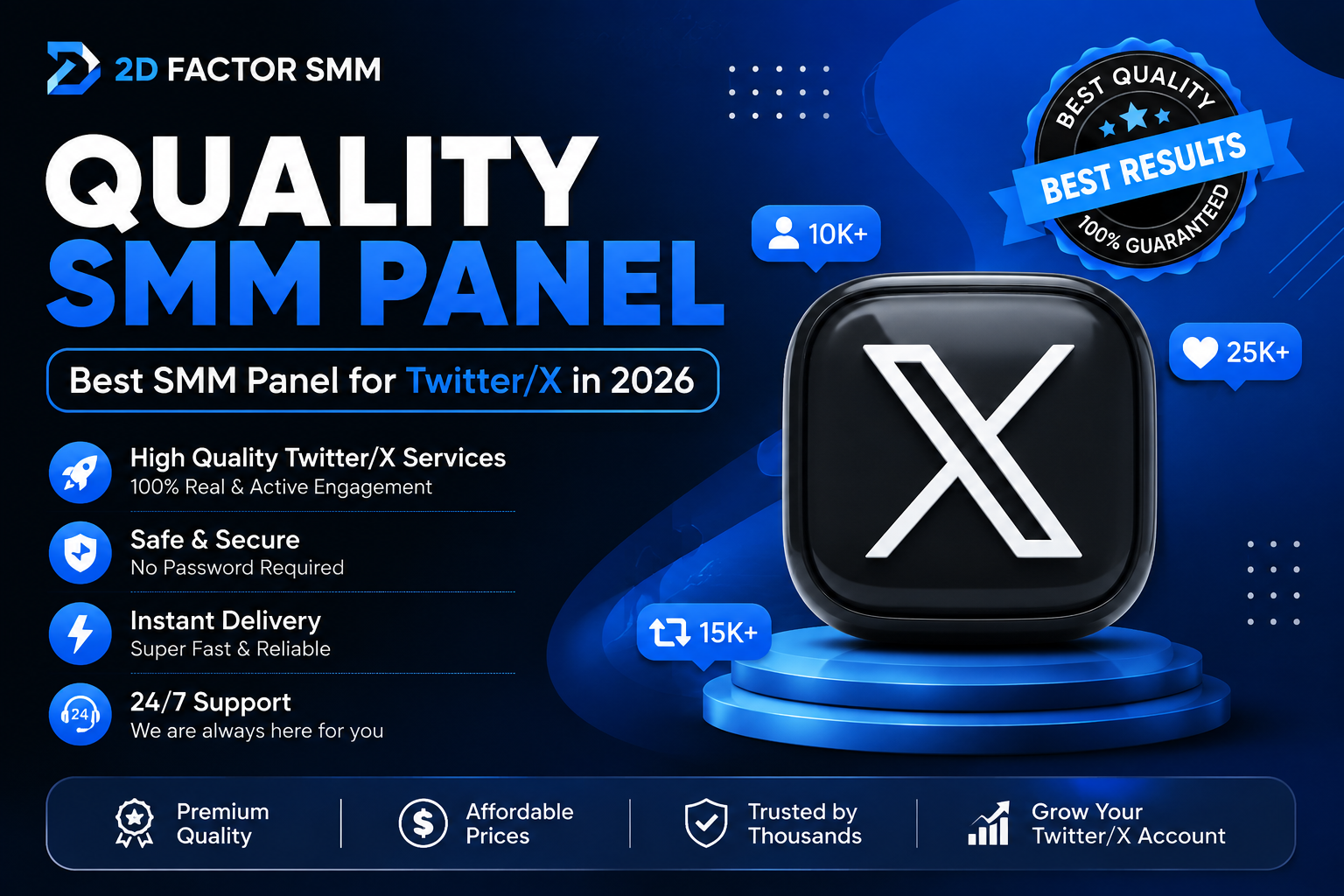 SMM Quality: Best SMM Panel for Twitter/X in 2026