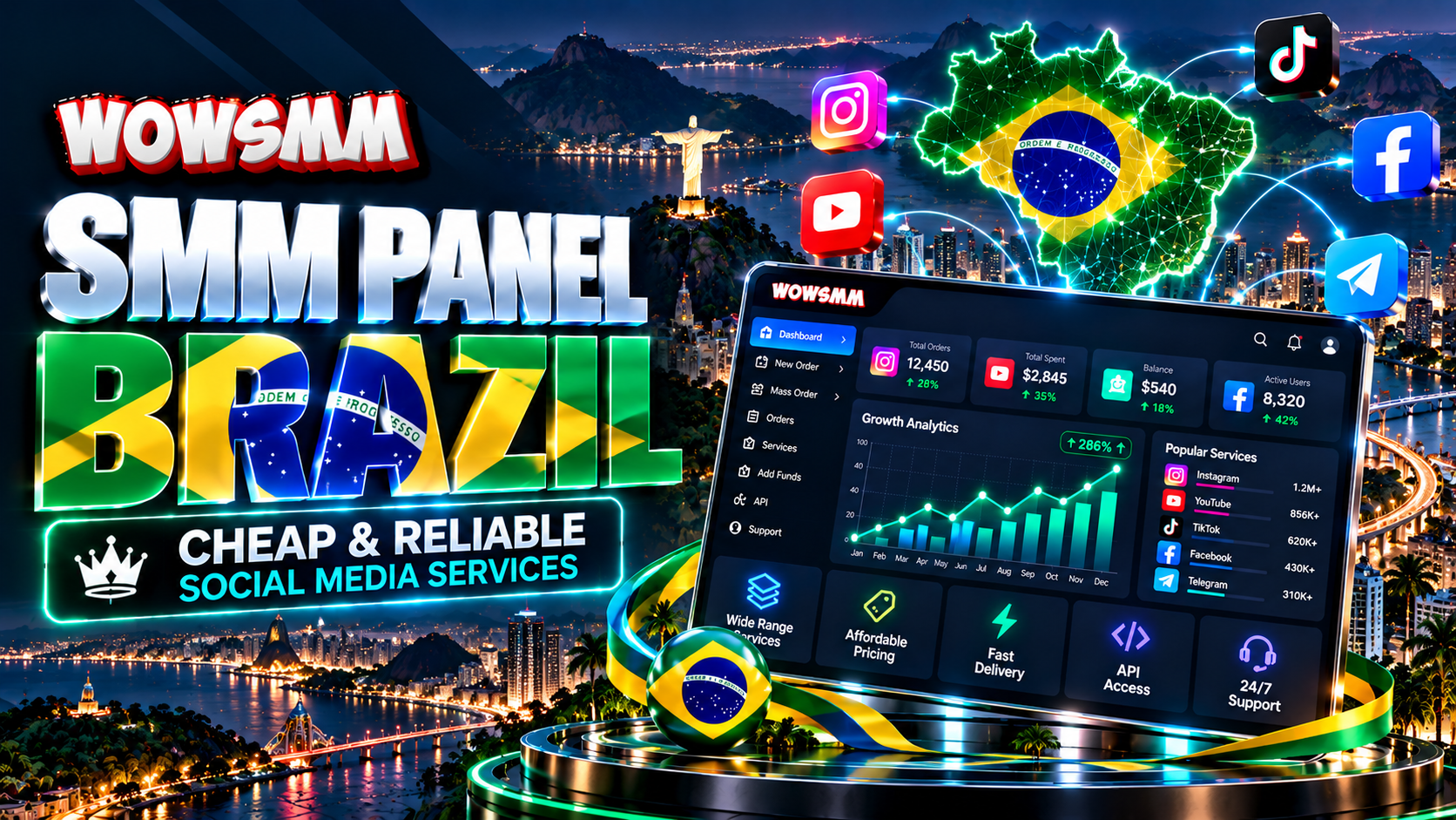 SMM Panel Brazil: Cheap & Reliable Social Media Services