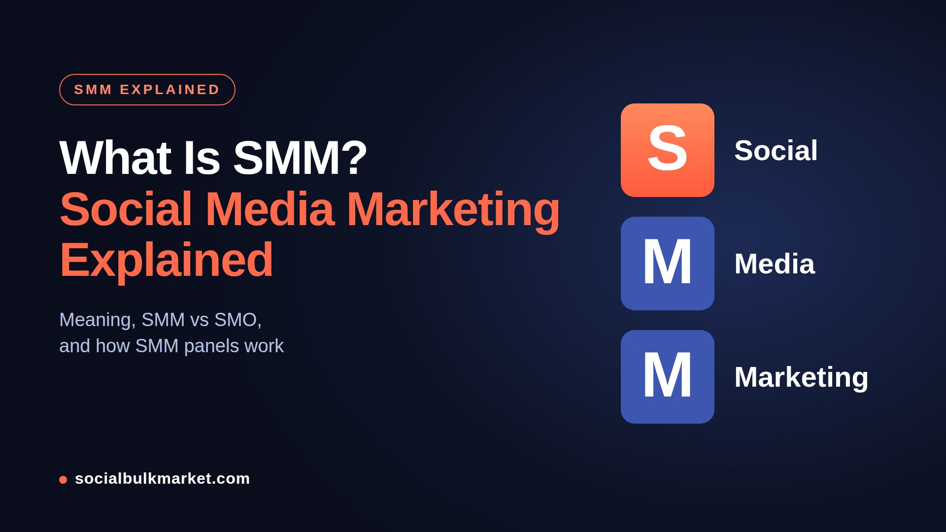 What Is SMM? Social Media Marketing Explained