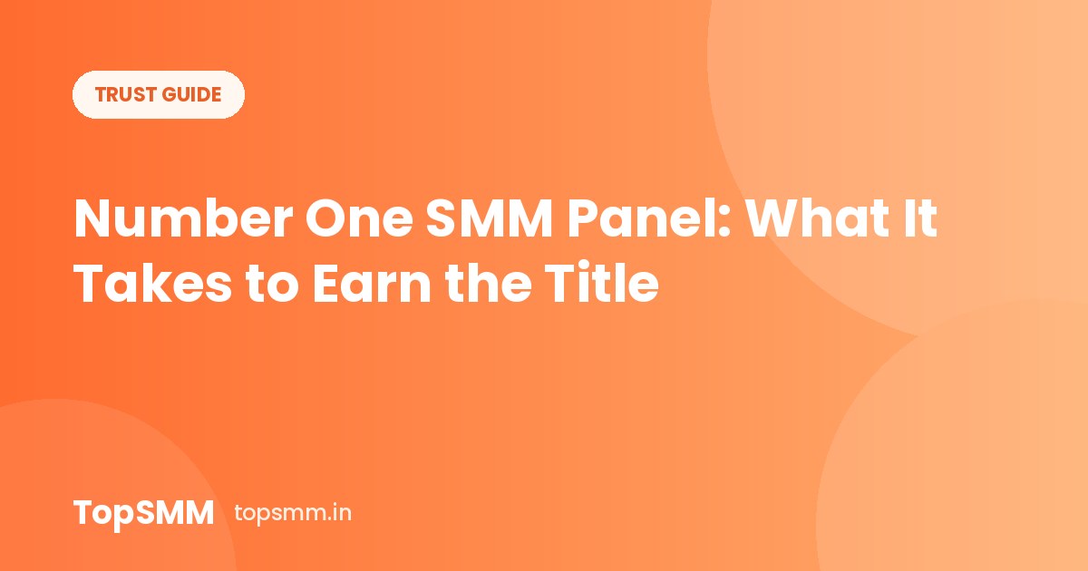 Number One SMM Panel: What It Takes to Earn the Title