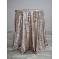 Champagne Gold Sequin (120" Round Only)