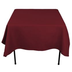 Square Burgundy Table Cloth