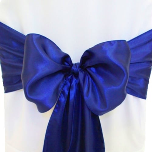 light blue satin sash