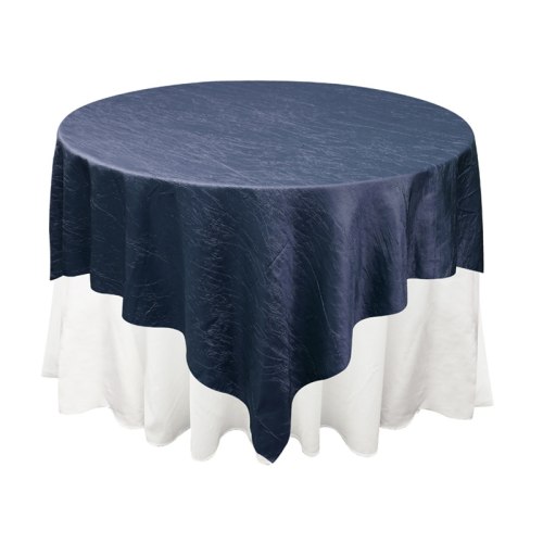 Navy Blue Taffeta Overlay