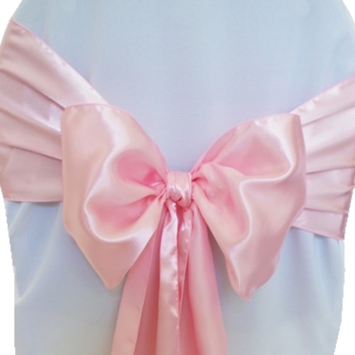 pink satin sash