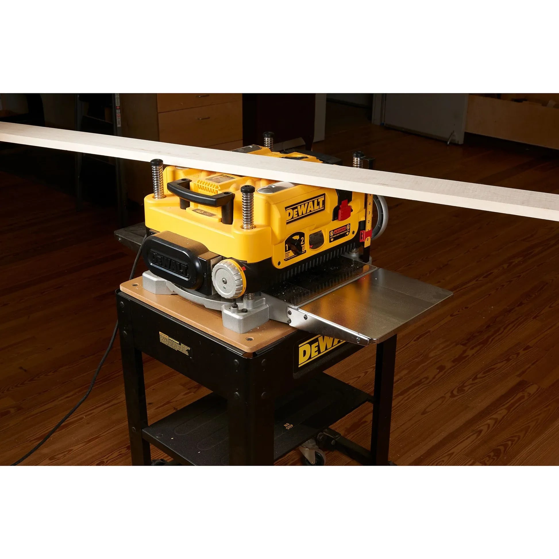 A table with a tool on top of it