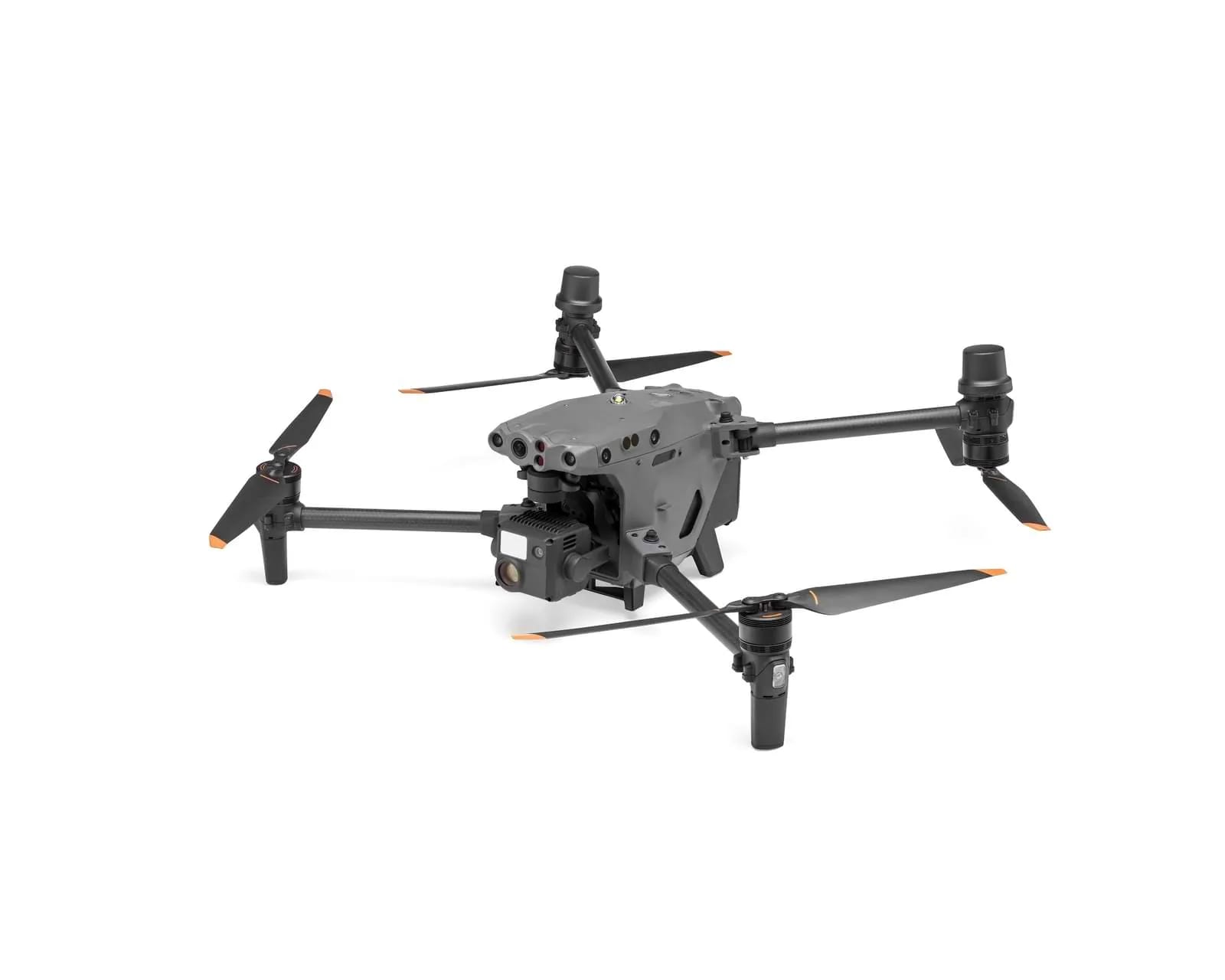 A black and gray remote controlled flying device